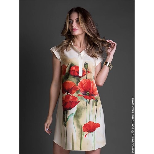 Платье модели - 1192/2 Цвет 46 - 001745 леопард, Размер 46 ОГ(90-98),ОТ(68-76),ОБ(95-100)