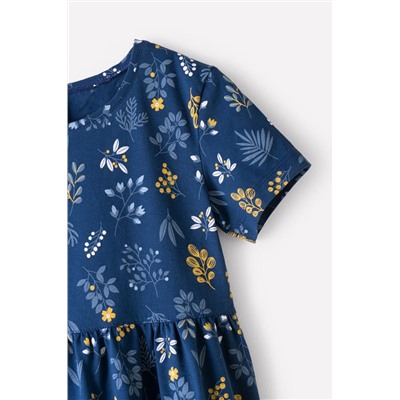 Платье для девочки Crockid КР 5771 лунный океан, нежные веточки к347