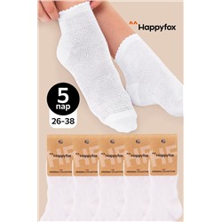 Ажурные носки для девочки 5 пар Happyfox