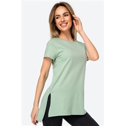 Женская удлиненная футболка с разрезами Happyfox