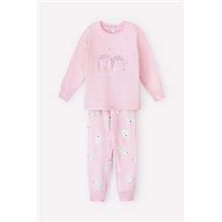 Пижама для девочки Crockid К 1567 розовый зефир, ежики