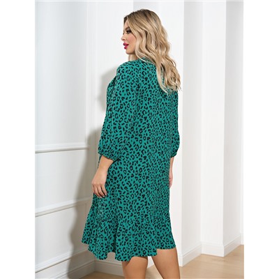 Платье 0229-1 бирюзово-зелёный