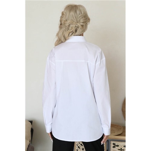 Рубашка М5-5035 Цвет Белый, Размер 48