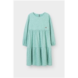 Платье для девочки Crockid КР 5770 мятный зеленый, крапинки к363
