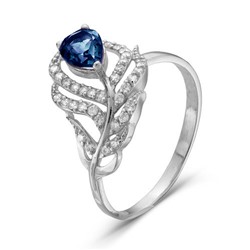 Серебряное кольцо "Перо" - 229