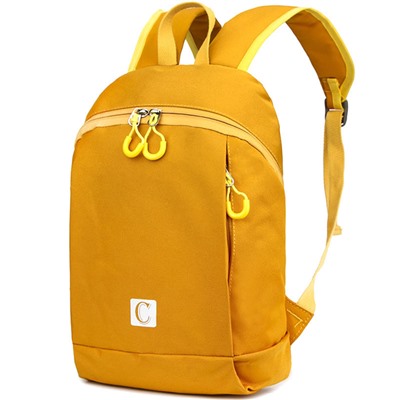 666B-7 желт Рюкзак для девочек (35х22х12)