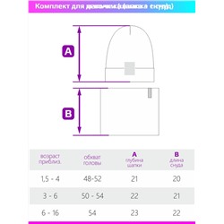 Комплект деми шапка снуд для мальчика NIKASTYLE 12л12324 ультрамарин