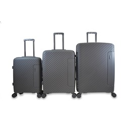 Набор из 3 чемоданов с расширением 11274 Серый