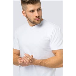 Мужская футболка из хлопка с лайкрой с V-вырезом Happyfox