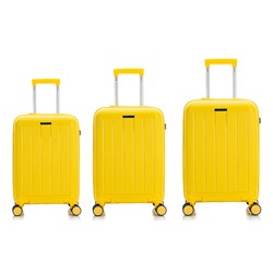 Набор из 3 чемоданов с расширением арт.11197-2 Желтый