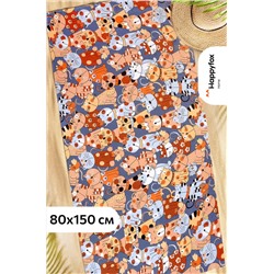 Полотенце пляжное вафельное 80x150 см Happy Fox Home