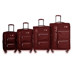 Комплект из 4 чемоданов Арт. 50159 Бордовый