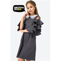 Школьное платье с добавлением вискозы для девочки Happyfox