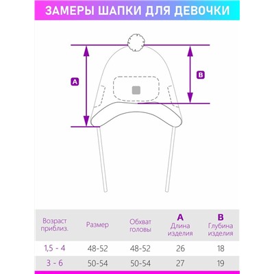 Шапка утепленная для девочки NIKASTYLE 11з13223 фуксия