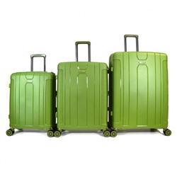 Набор из 3 чемоданов с расширением арт.11273  Авокадо
