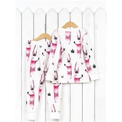 Пижама для девочки Baby Boom КС14/1-И Зайцы розовые