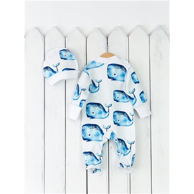 Комплект детский Baby Boom КН109/2-И Синий кит