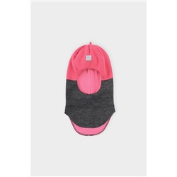 Шапка-шлем для девочки Crockid КВ 20284/ш серый, розовый