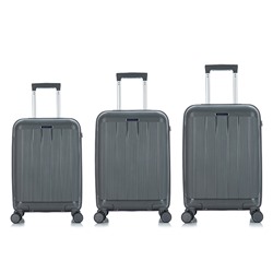 Набор из 3 чемоданов с расширением арт.11197-2 Серый
