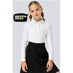 Блузка-поло для девочки с длинным рукавом Happyfox