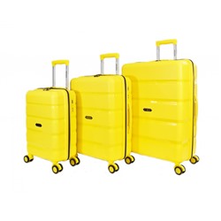 Набор из 3 чемоданов арт.11192 Желтый