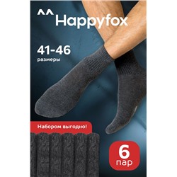 6 пар спортивных носков с резинкой Happyfox