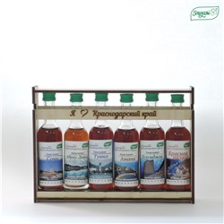 Подарочный набор"Курорты Краснодарского края"в деревянной упаковке