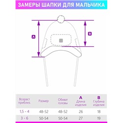 Шапка утепленная для мальчика NIKASTYLE 11з10723 горчичный неви