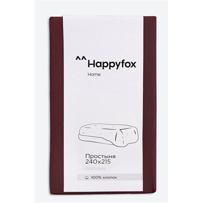 Простыня из поплина 240X215 Happy Fox Home