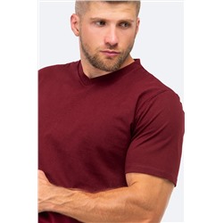 Мужская хлопковая футболка с V-вырезом Happyfox