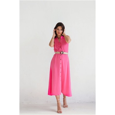 9592 Платье, как из к/ф "Красотка", ярко-розовое