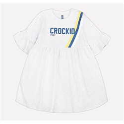 Платье для девочки Crockid КР 5496 серый меланж к197