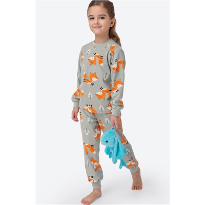 Хлопковая пижама для девочки Happyfox