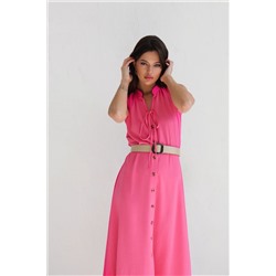 9592 Платье, как из к/ф "Красотка", ярко-розовое (остаток: 42, 44, 48)