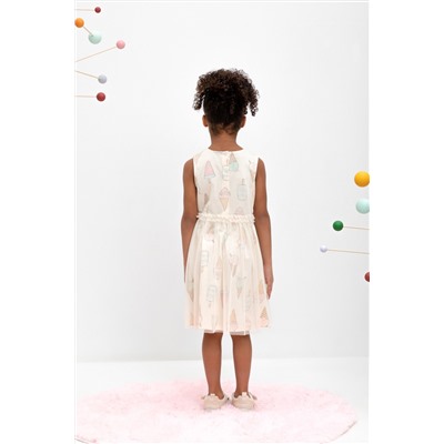 Платье для девочки Crockid КР 5734 светлый жемчуг, мороженое к473