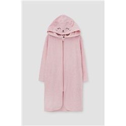 Халат для девочки Crockid К 5801 холодно-розовый (котенок)