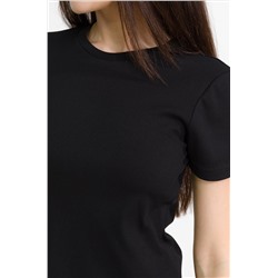 Женская базовая футболка в рубчик-лапша Happyfox