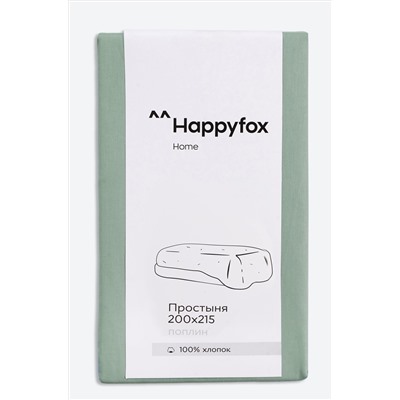 Простыня из поплина 200X215 Happy Fox Home