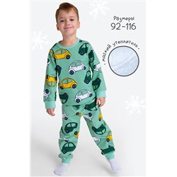 Хлопковая пижама для мальчика из футера с начесом Happyfox