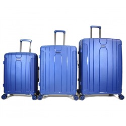Набор из 3 чемоданов с расширением арт.11273  Темно-синий