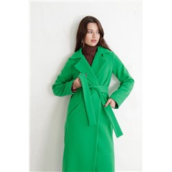 8002 Удлинённое пальто Hilton зелёное (остаток: 42, 44)