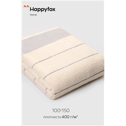 Большое махровое полотенце 100x150 Happy Fox Home