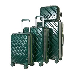 Набор из 3 чемоданов арт.77061 Темно-зеленый
