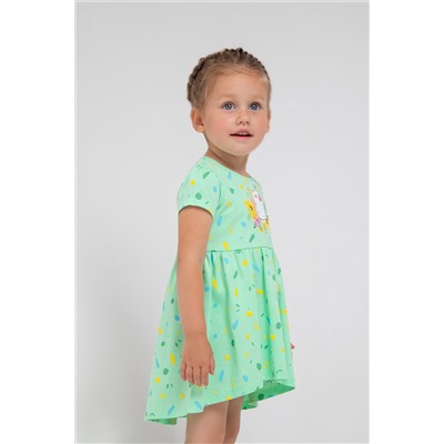 Платье для девочки Crockid КР 5739 нео-минт, цветное ассорти к327