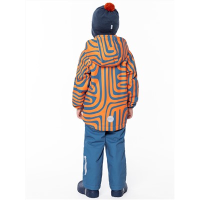 Комплект утепленный для мальчика NIKASTYLE 7м1124 апельсин джинс